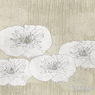 Graphic water lilies