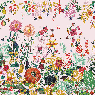 Tropical garden pink