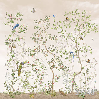 Blooming garden beige