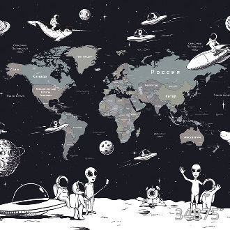 Карта из космоса