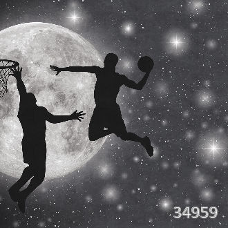 Баскетболисты в игре