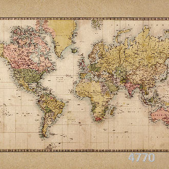 Карта мира 1860 года